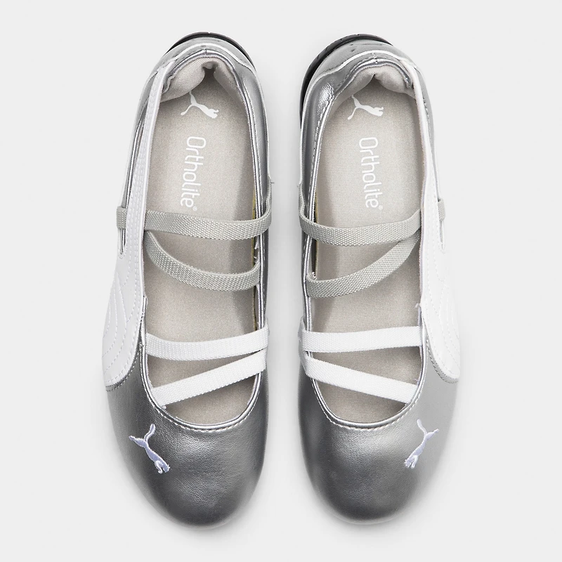 Puma Women's Speedcat Ballet Metallic Silver / White