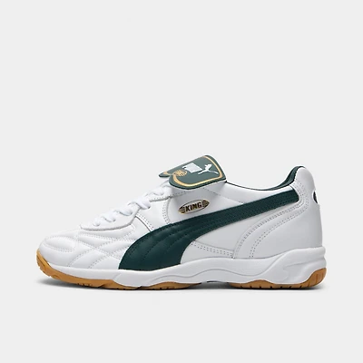 Puma King Indoor White / Green Gold