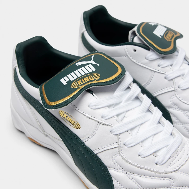 Puma King Indoor White / Green Gold