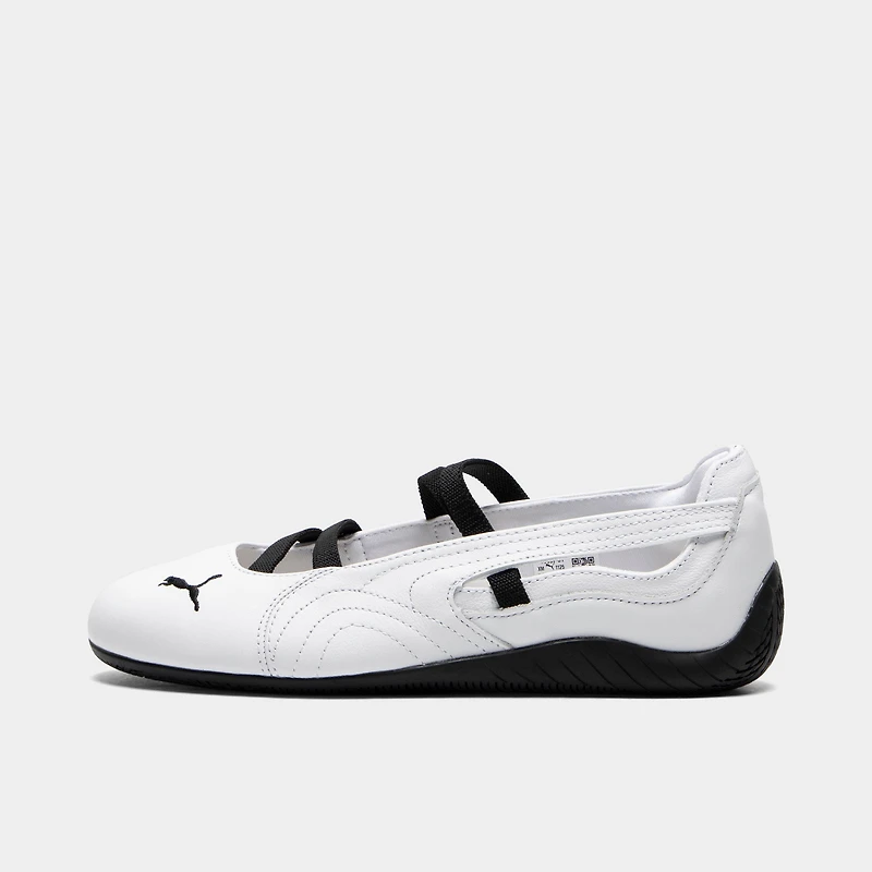 PUMA Women's Speedcat Ballet Leather White / Black