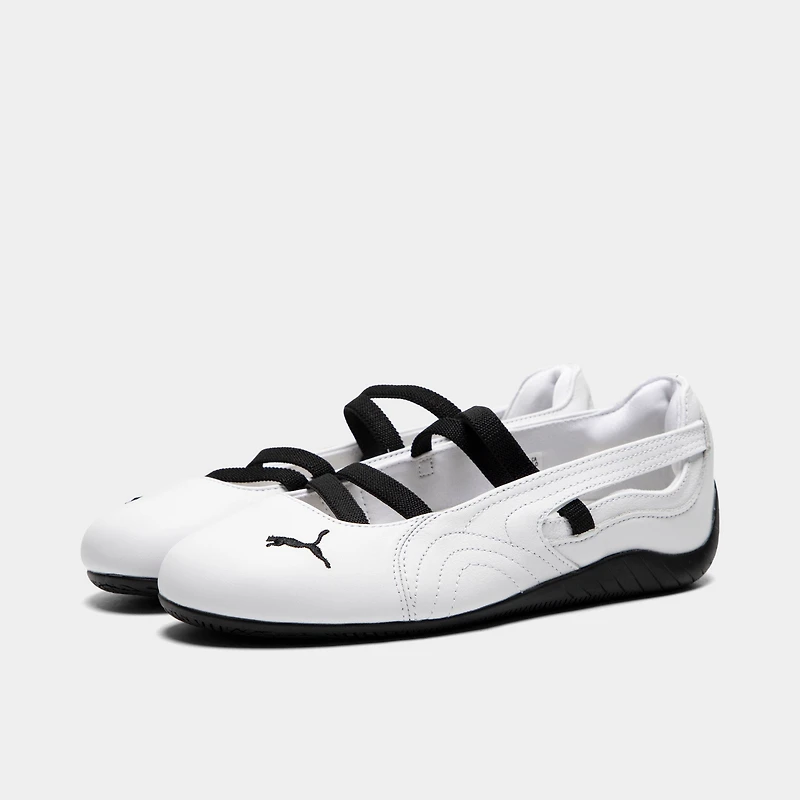 PUMA Women's Speedcat Ballet Leather White / Black