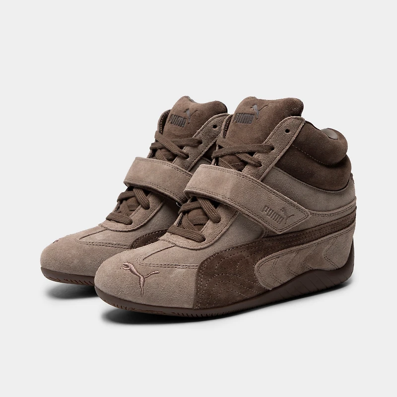PUMA Women's Speedcat Wedge Totally Taupe / Chocolate