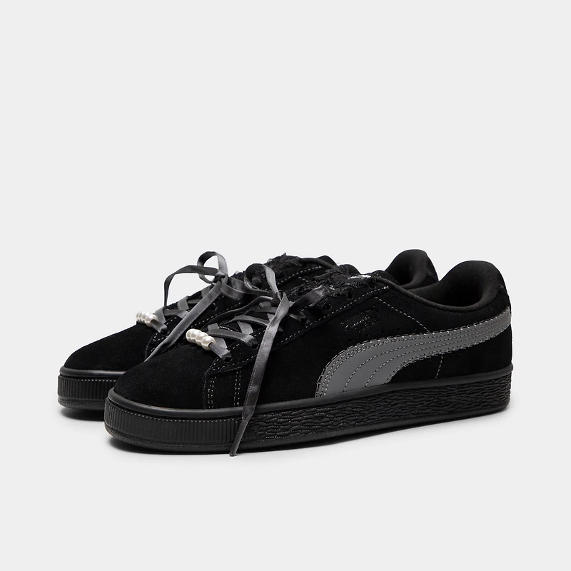 PUMA Femme Suede Bloom Noir / Gris Ardoise