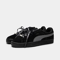 PUMA Femme Suede Bloom Noir / Gris Ardoise