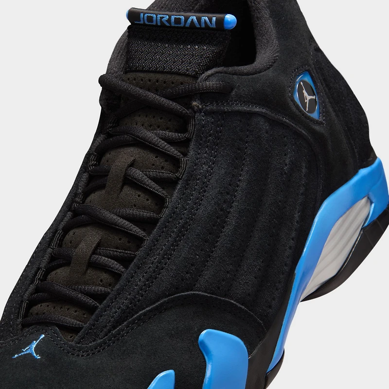 Jordan 14 Rétro Noir / Blanc - Bleu Université