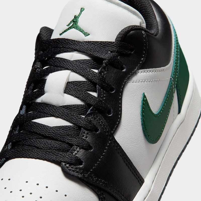 Jordan 1 Low Noir / Blanc Sommet - Vert Gorge