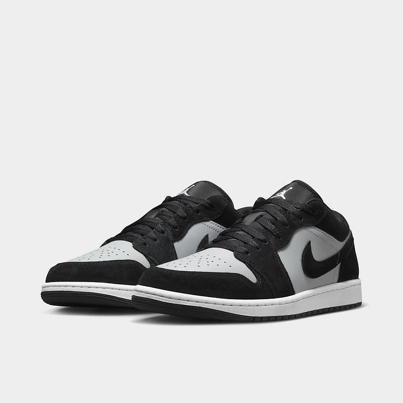 Jordan 1 Low Black / White - Light Smoke Grey