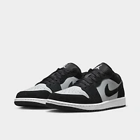 Jordan 1 Low Black / White - Light Smoke Grey