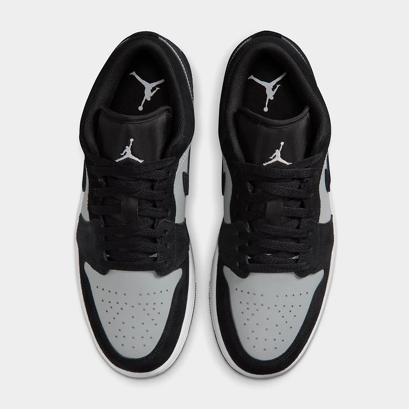 Jordan 1 Low Black / White - Light Smoke Grey