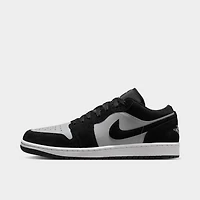 Jordan 1 Low Black / White - Light Smoke Grey