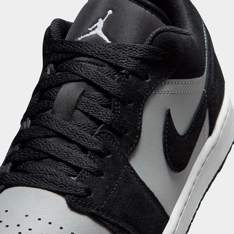 Jordan 1 Low Noir / Blanc - Gris fumée clair