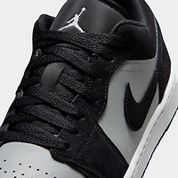 Jordan 1 Low Noir / Blanc - Gris fumée clair