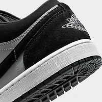 Jordan 1 Low Noir / Blanc - Gris fumée clair
