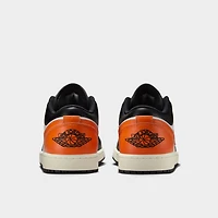 Jordan 1 Low Black / Starfish - White Sail