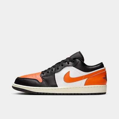 Jordan 1 Low Black / Starfish - White Sail