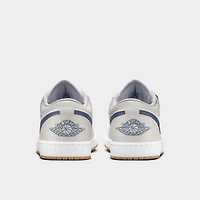 Jordan 1 Low White / Midnight Navy - Neutral Grey