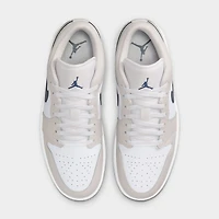 Jordan 1 Low White / Midnight Navy - Neutral Grey