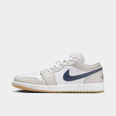 Jordan 1 Low White / Midnight Navy - Neutral Grey