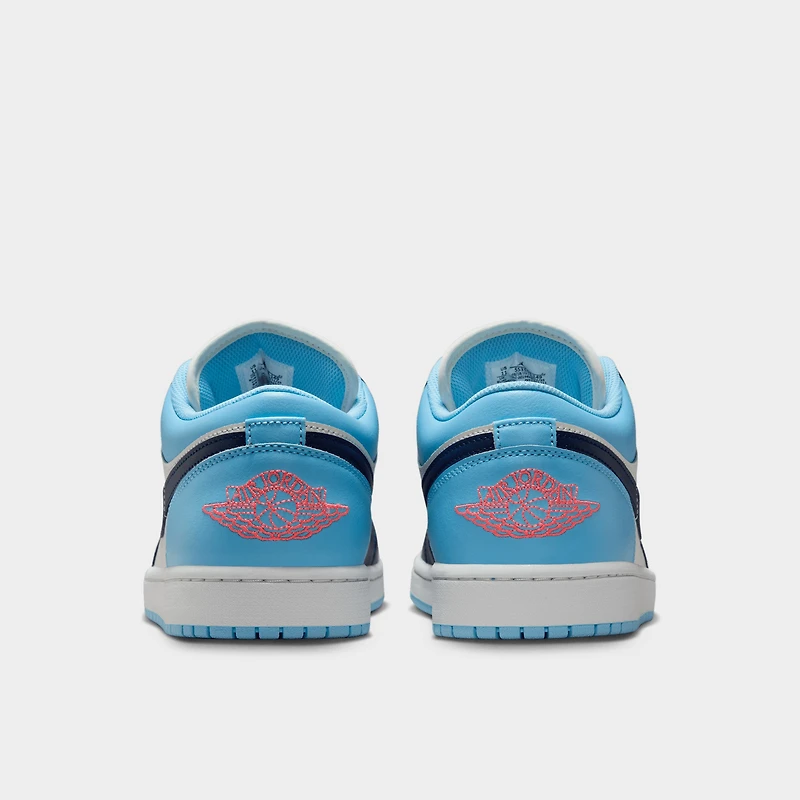 Jordan 1 Low Blanc / Bleu - Marine