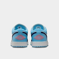 Jordan 1 Low Blanc / Bleu - Marine