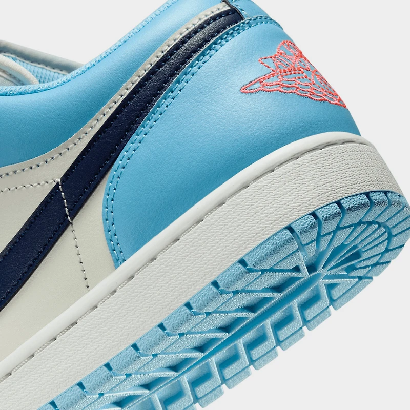 Jordan 1 Low Blanc / Bleu - Marine