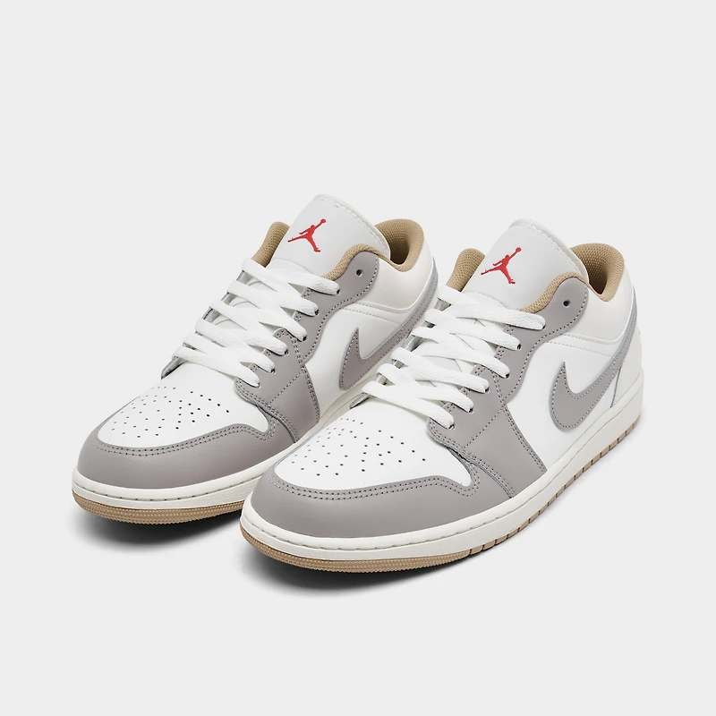 Jordan 1 Low Sail/Fire Red-College Grey