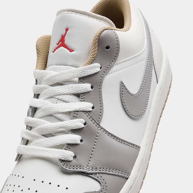 Jordan 1 Low Sail/Fire Red-College Grey