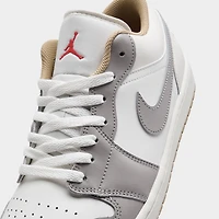 Jordan 1 Low Sail/Fire Red-College Grey