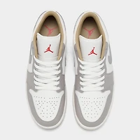Jordan 1 Low Sail/Fire Red-College Grey