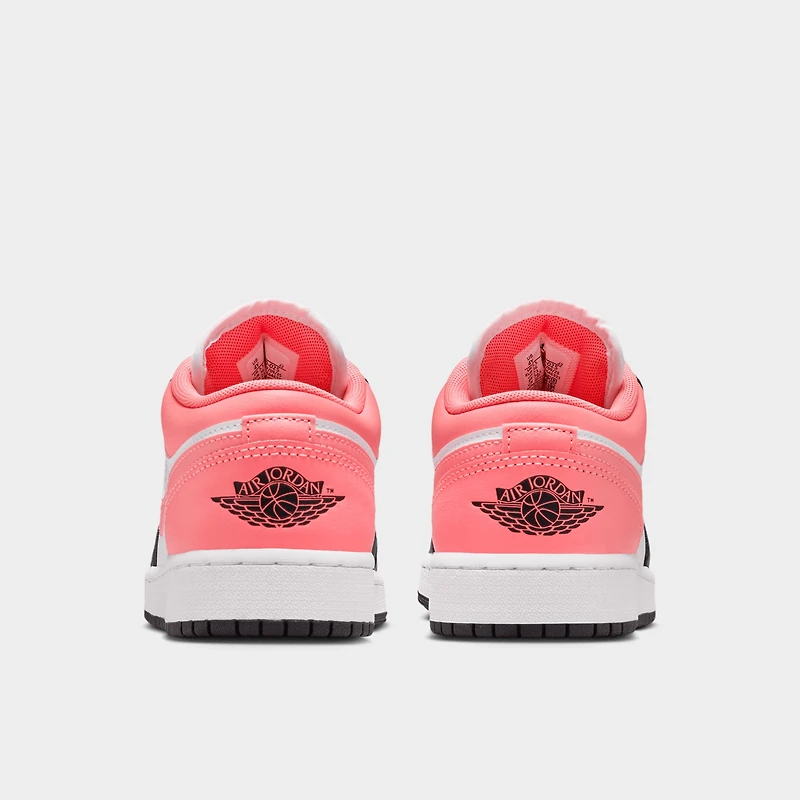 Jordan 1 Low GS Noir / Rose Gaze - Blanc