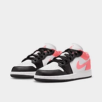Jordan 1 Low GS Noir / Rose Gaze - Blanc