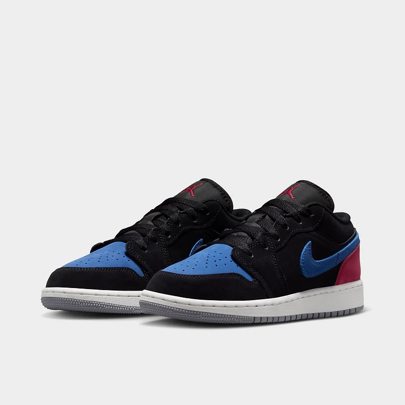 Jordan 1 Low GS Noir / Blanc Summit - Bleu Véritable
