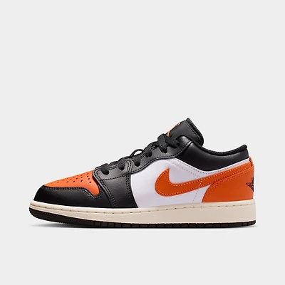 Jordan 1 Low GS Black / Starfish - White