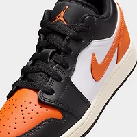 Jordan 1 Low GS Black / Starfish - White