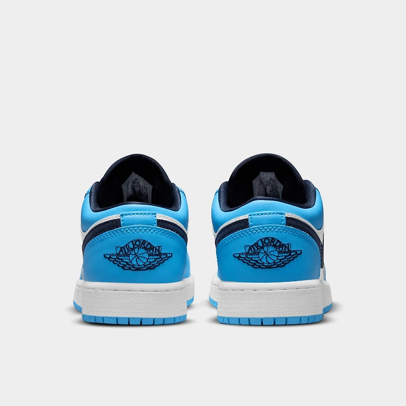 Jordan 1 Low GS Blanc / Bleu poudre foncé - Obsidienne