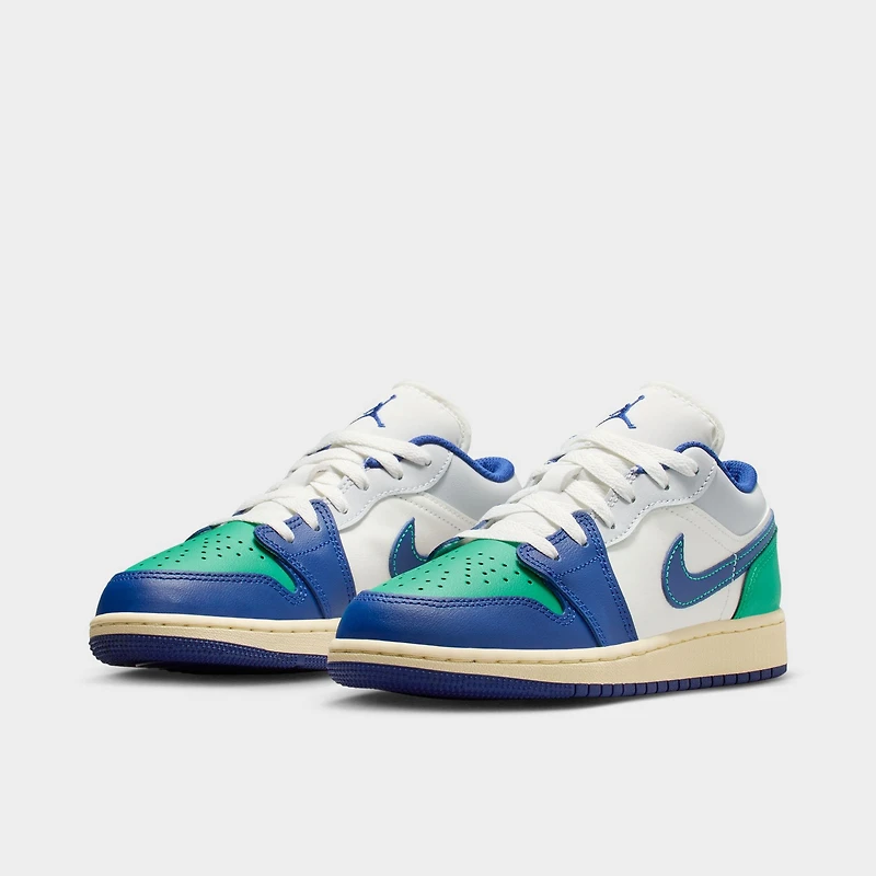 Jordan 1 Low GS Sail / Deep Royal Blue - Stadium Green