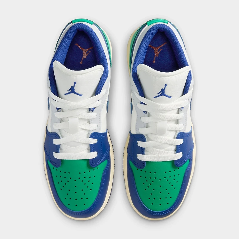 Jordan 1 Low GS Sail / Deep Royal Blue - Stadium Green