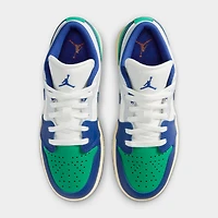 Jordan 1 Low GS Sail / Deep Royal Blue - Stadium Green