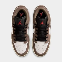 Jordan 1 Low GS Palomino / Noir Phantom - Rouge