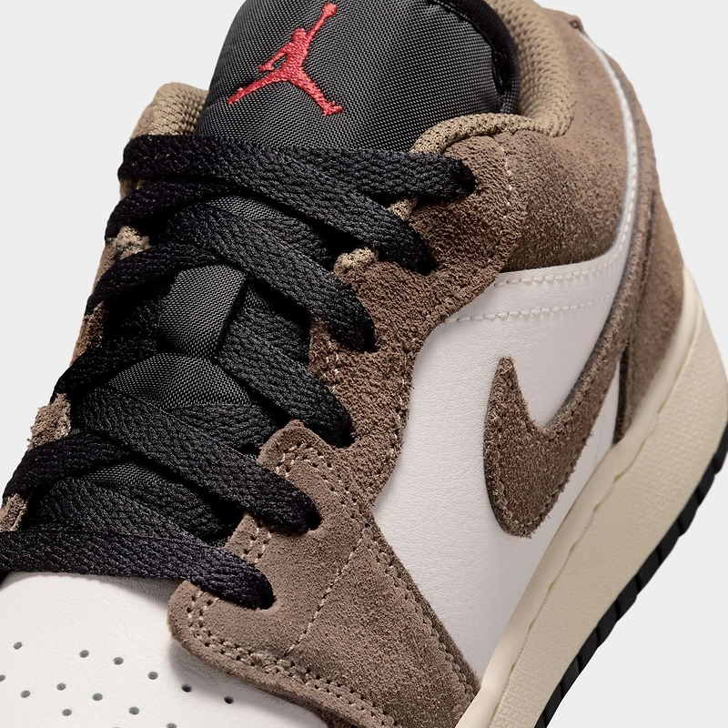 Jordan 1 Low GS Palomino / Noir Phantom - Rouge