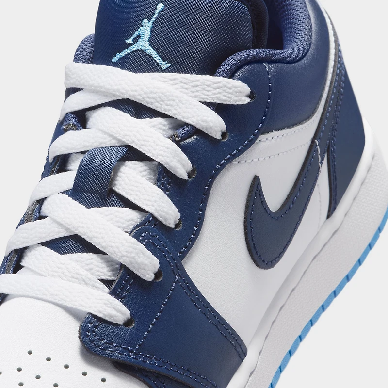Jordan 1 bas GS marin minuit / bleu universitaire - blanc