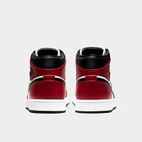 Jordan 1 Mid Black / - Gym Red