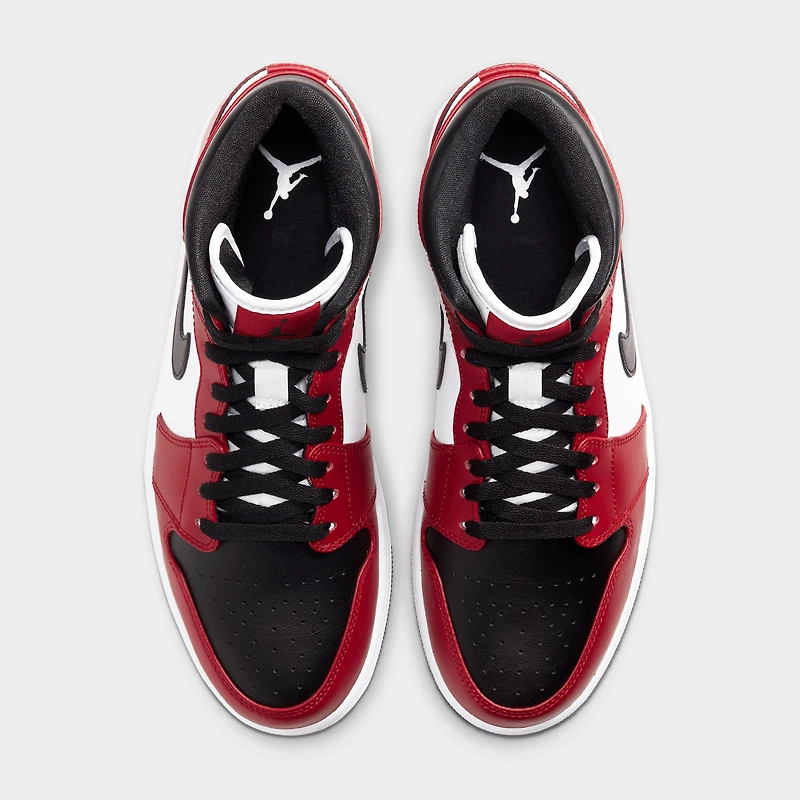 Jordan 1 Mid Noir / - Rouge Gym