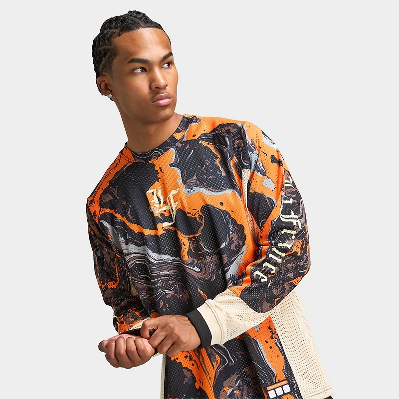 PUMA LaFrance HEEM Moto Jersey Orange Glo / AOP