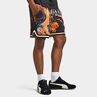 PUMA x LaFrancé HEEM Era 6" Short Orange Glo / All over Print