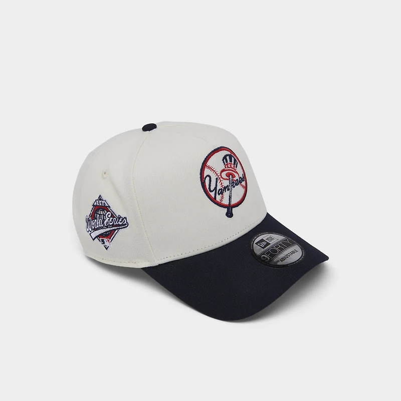 New Era New York Yankees 9FORTY AF Snapback Blanc / Bleu Marine