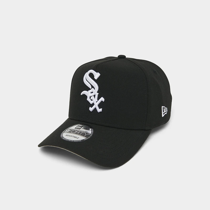 New Era Chicago World Series Champion White Sox 9FORTY A-Frame  Black / White
