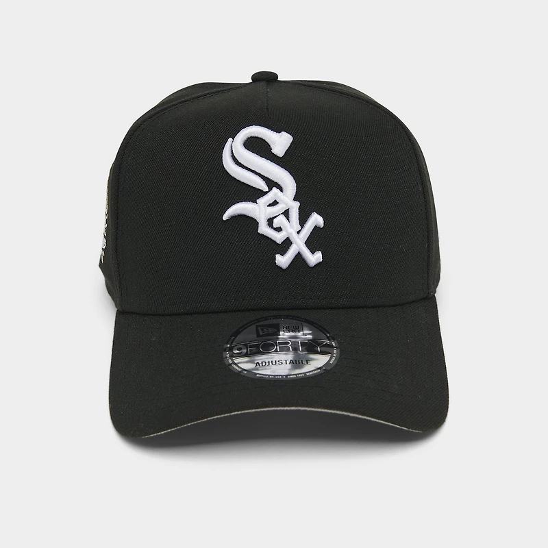New Era Chicago World Series Champion White Sox 9FORTY A-Frame  Black / White