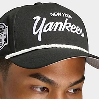 New Era New York Yankees Script 9FORTY A-Frame / Black