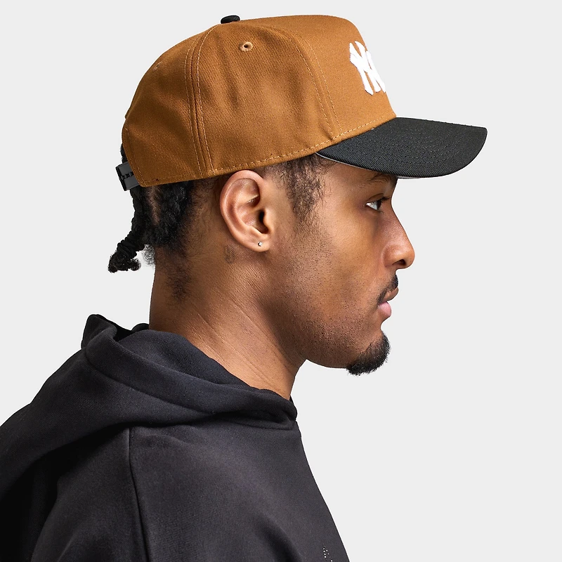 New Era Yankees Dodgers Mix Logo 9FORTY AF Khaki / Black